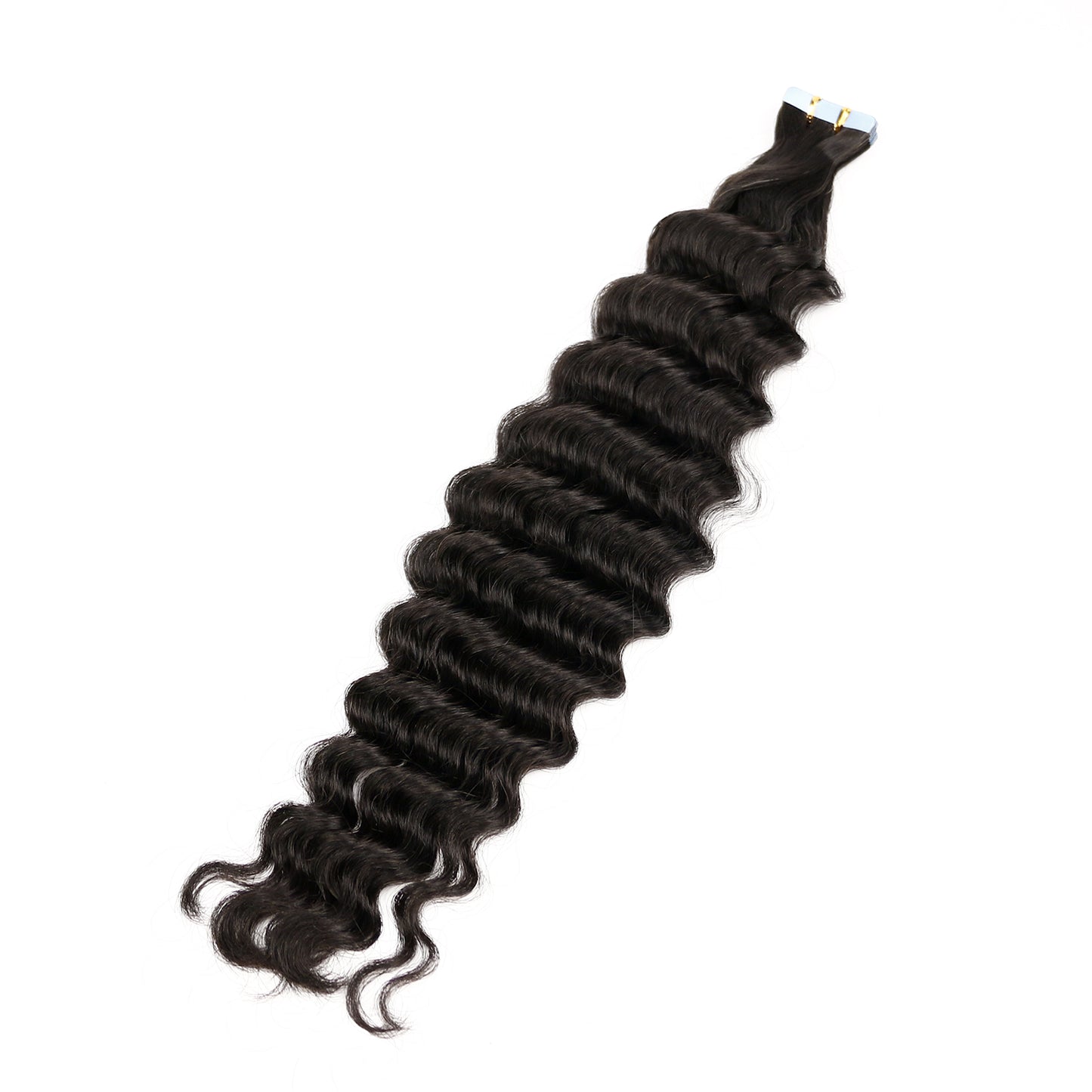 Nature Virgin Human Hair Deep Wave Tape In Hair Extension