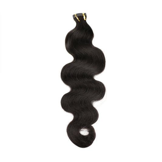 Nature Virgin Human Hair Body Wave Tape In Hair Extension