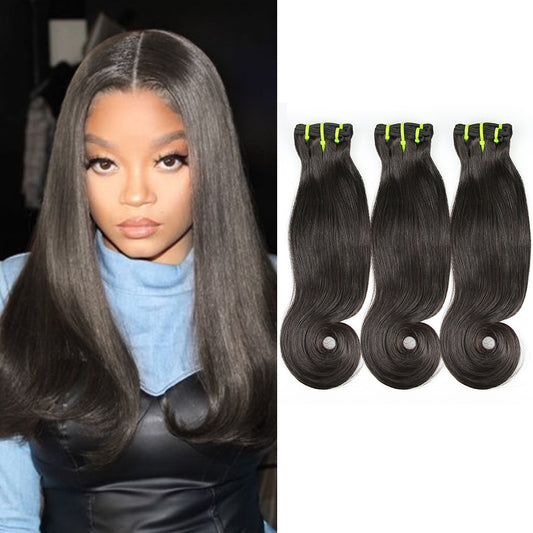 1b# Hook Straight Fumi Hair 3 Bundles Hair Weaves