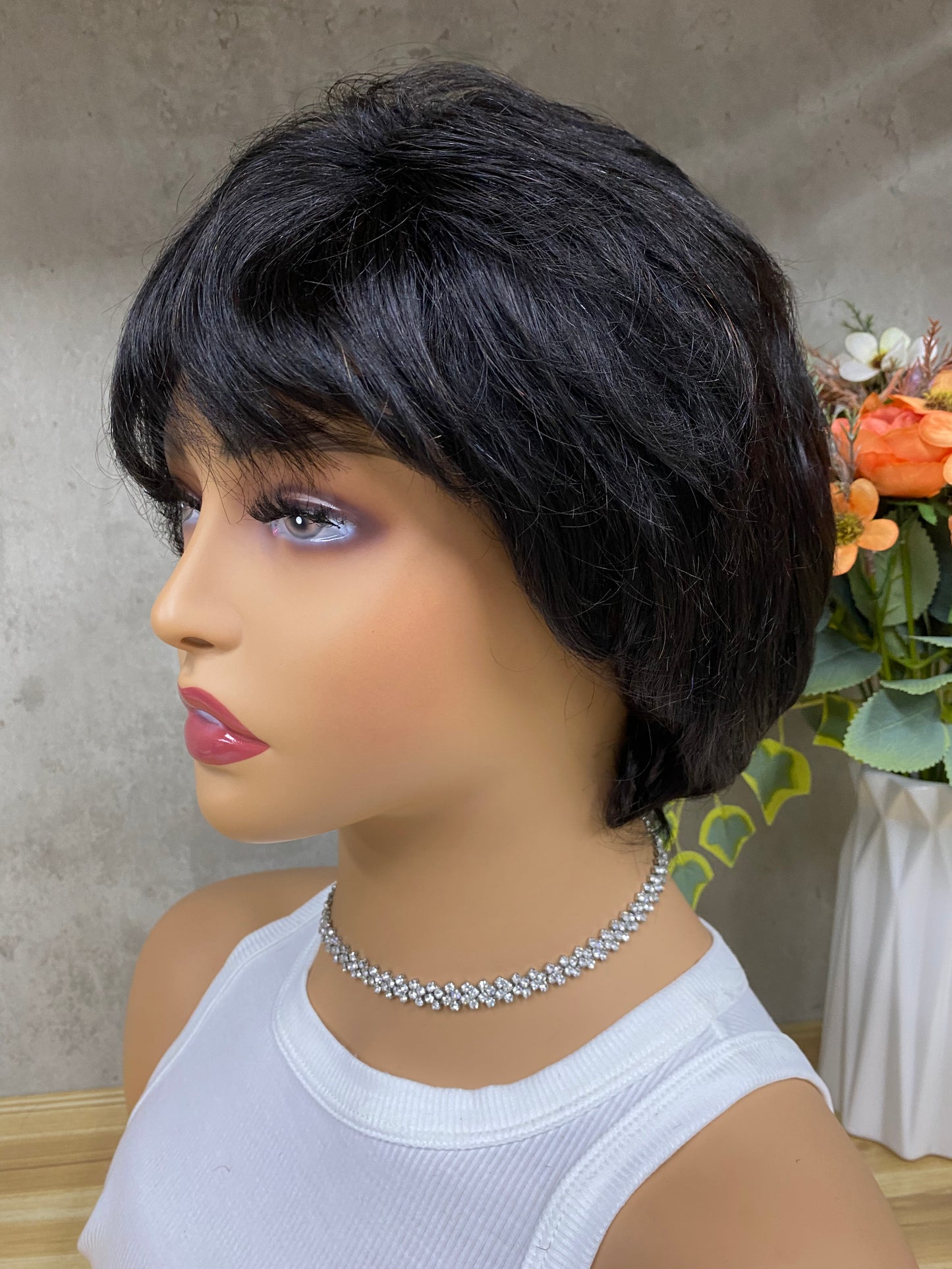 Nature Wave Remy Human Hair Pixie Cut Wigs