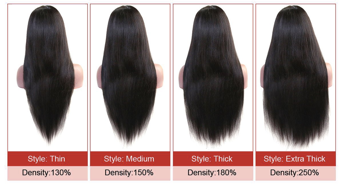 High Density 13x4 Lace Yaki Straight Wigs Remy Human Hair