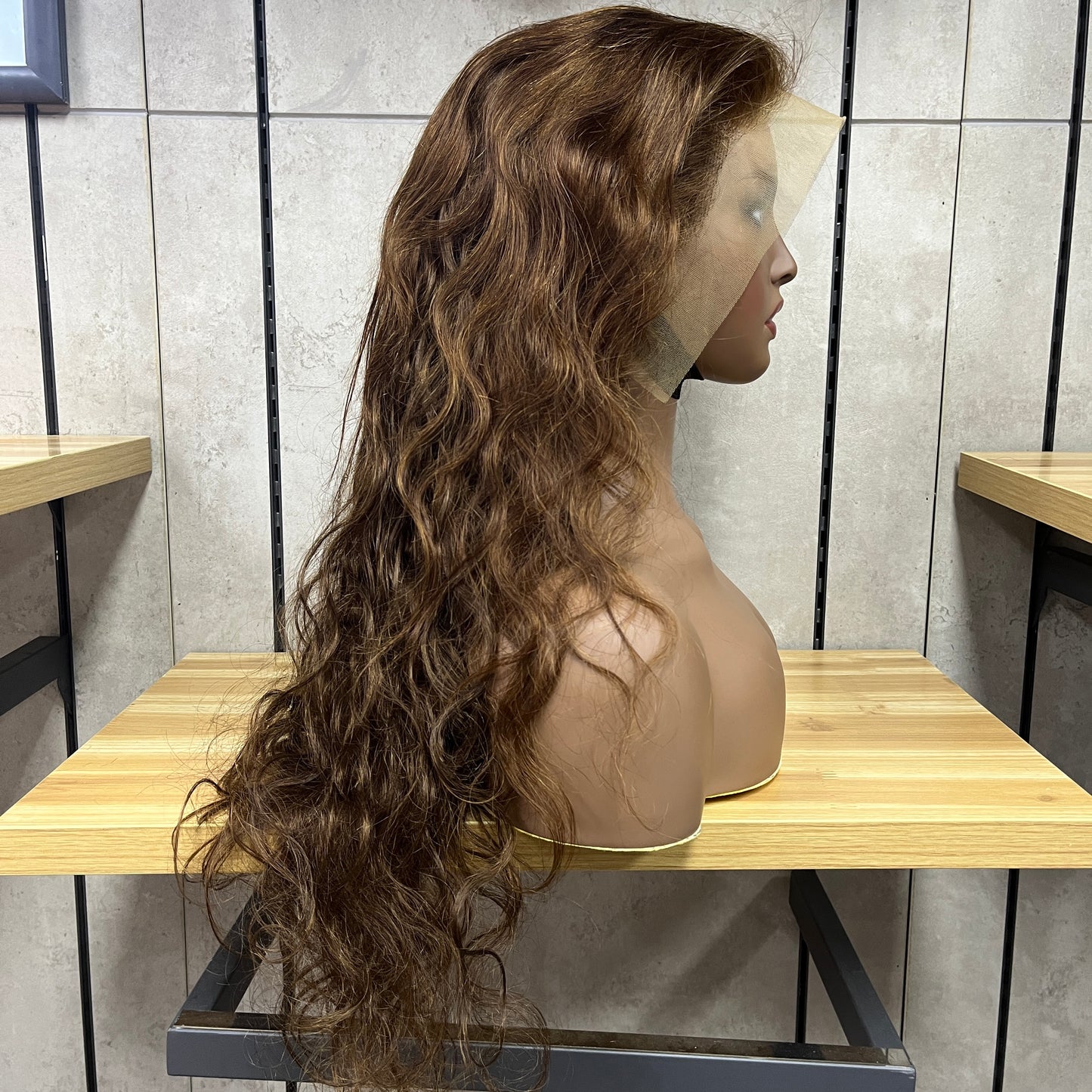 Honey Brown 13x4 Lace Remy Human Hair Body Wave Wigs