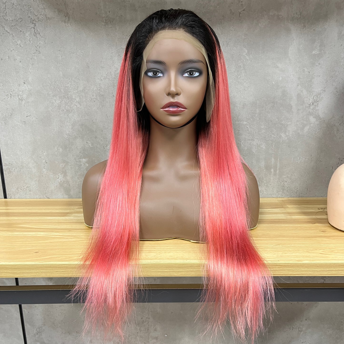 Nature Pink 13x4 Lace Remy Human Hair Frontal Wigs