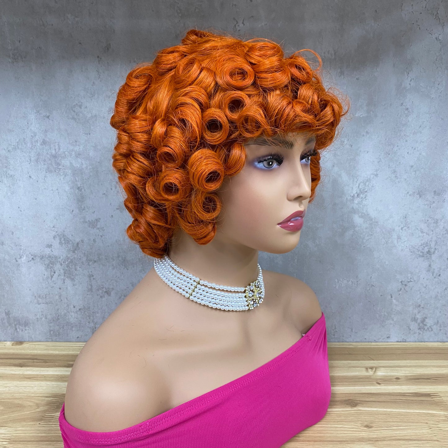 Special Curly Remy Hair Bob Wig