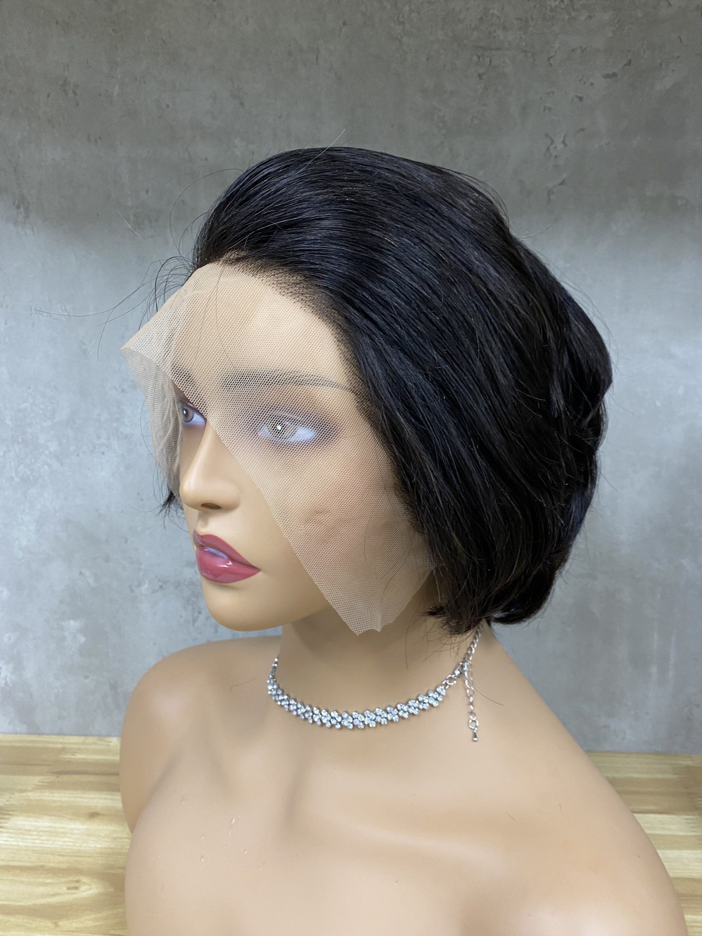 Special Color 13x4 Lace Remy Human Hair Pixie Wigs