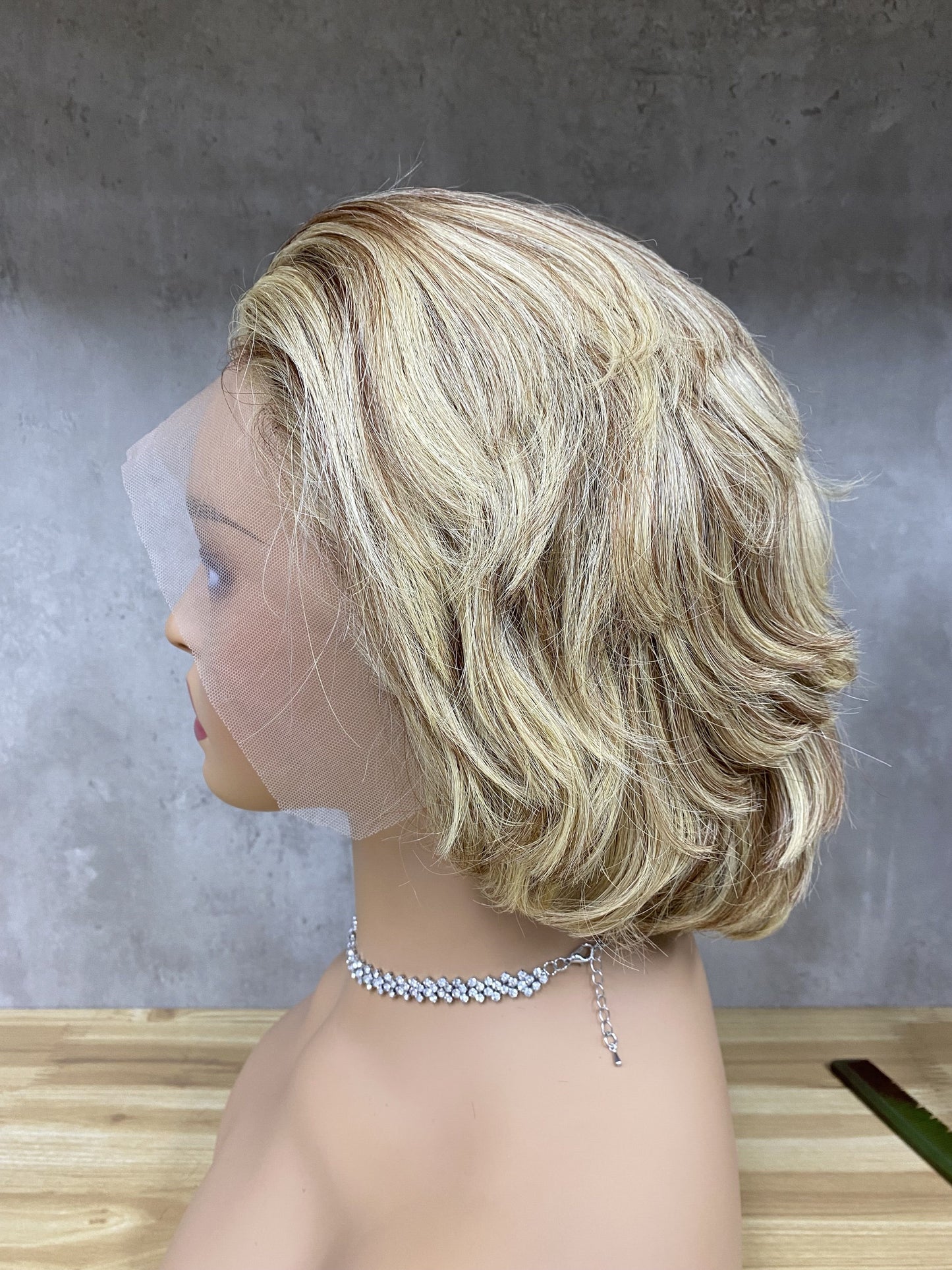 Special Color 13x4 Lace Remy Human Hair Pixie Wigs