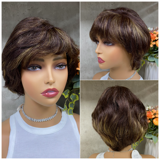 Nature Wave Remy Human Hair Pixie Cut Wigs